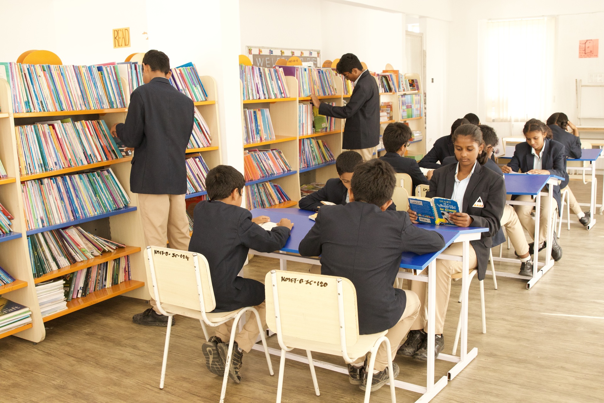 Well stocked library at Ekam Institution Ecity, Bangalore - best schools in Electronic City Phase 2 Bangalore