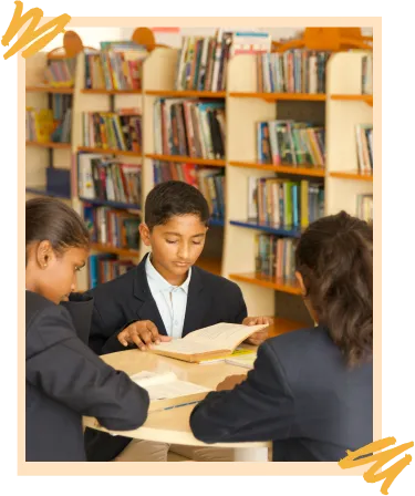 Dear Program - Students reading in Library at Ekam Ecity, Bangalore